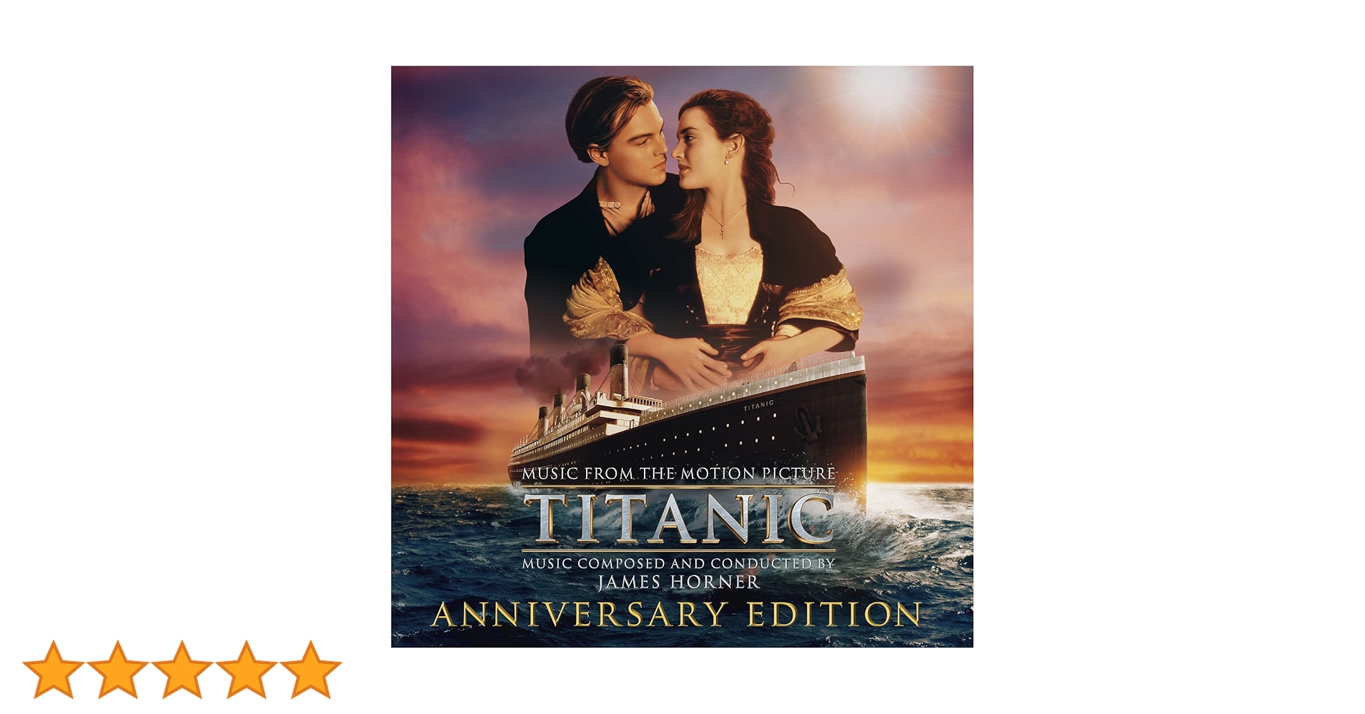 貴重 カラー・レコード2枚組 タイタニック サウンド・トラック Titanic 今日、25周年記念のタイタニックのサウンドトラックのレコードが